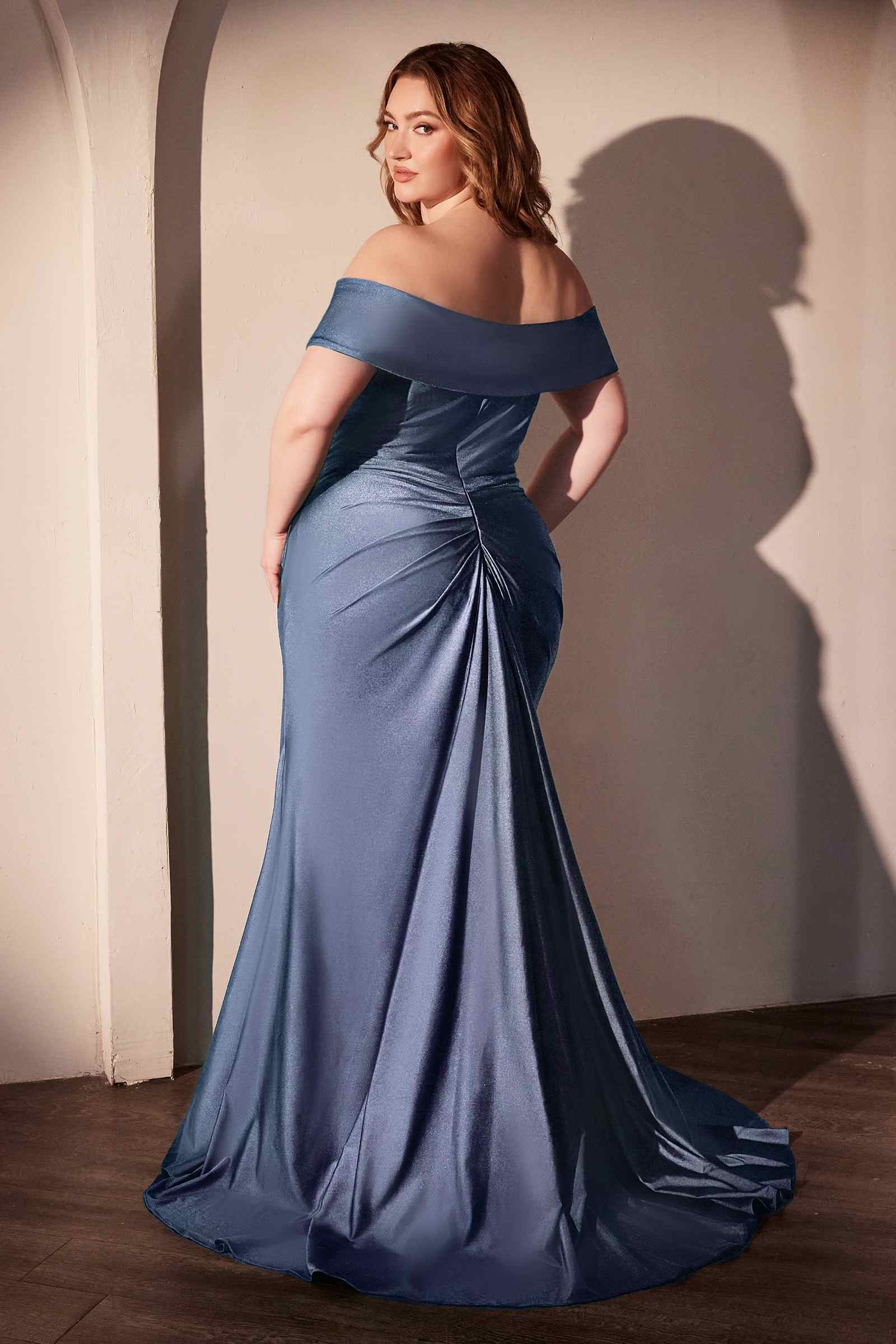 Bridal Party Dress | Ladivine Cd790c Dress Off the Shoulder Stretch Spandex