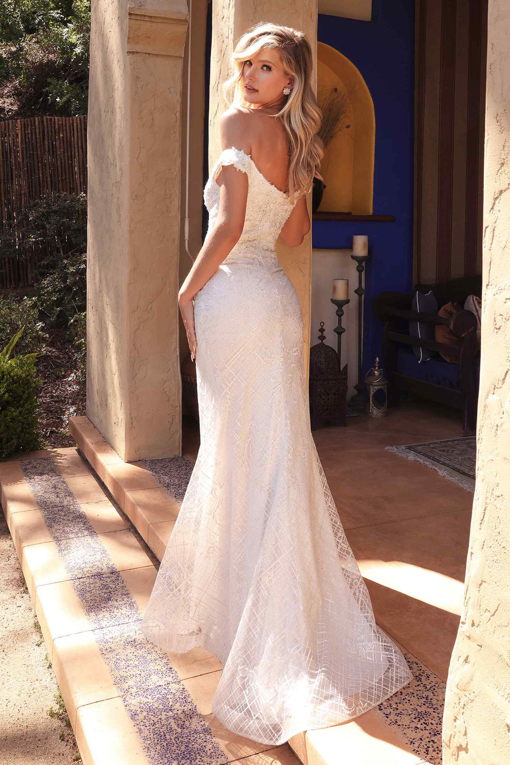 Wedding Dress | Cinderella Divine Cd929 Fitted Off the Shoulder Bridal