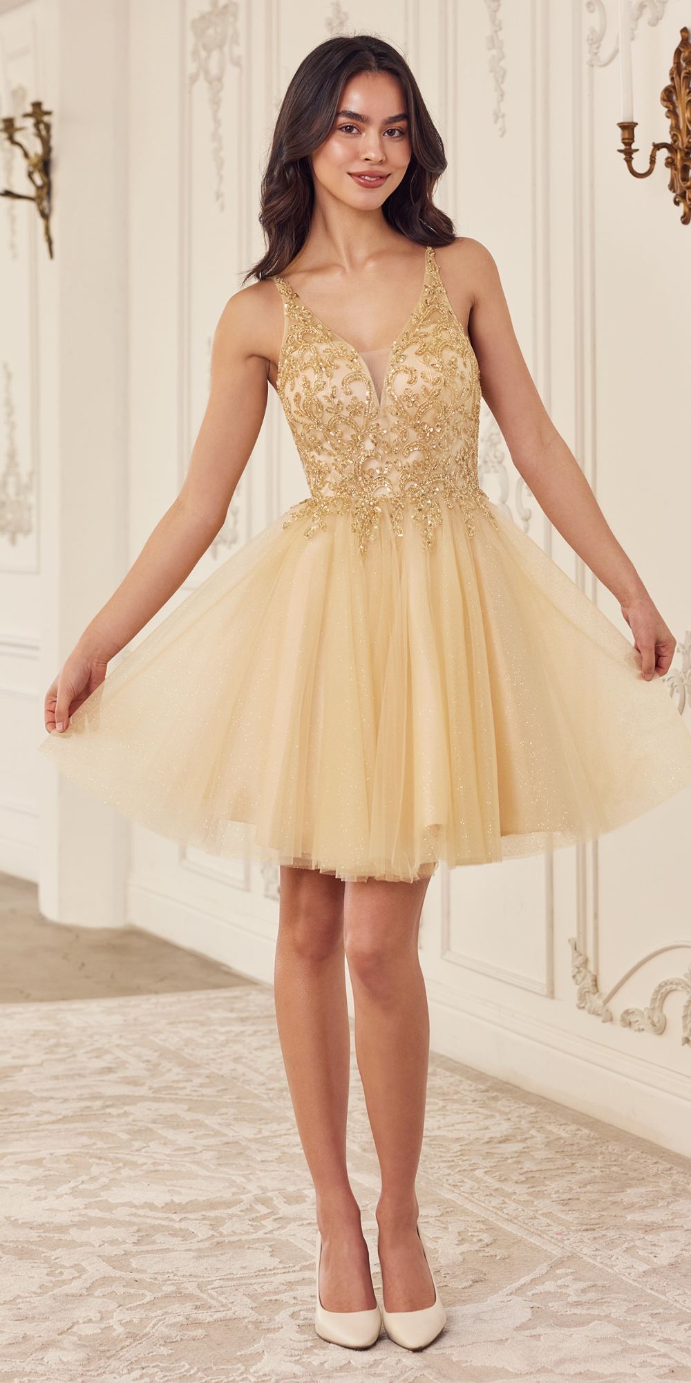 Dress | Ladivine Cy022 Beaded