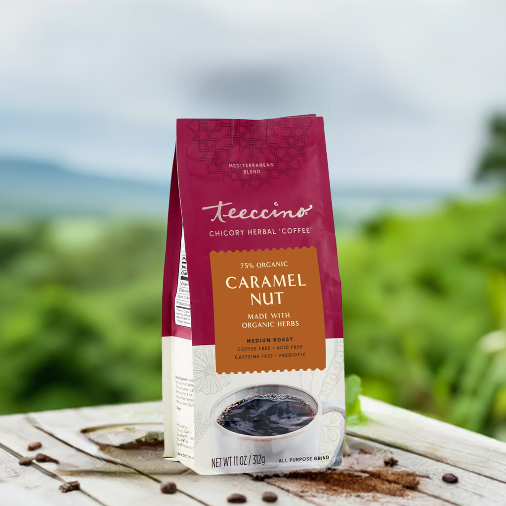 Herbal Coffee | Teeccino | Caramel Nut Chicory Herbal Coffee