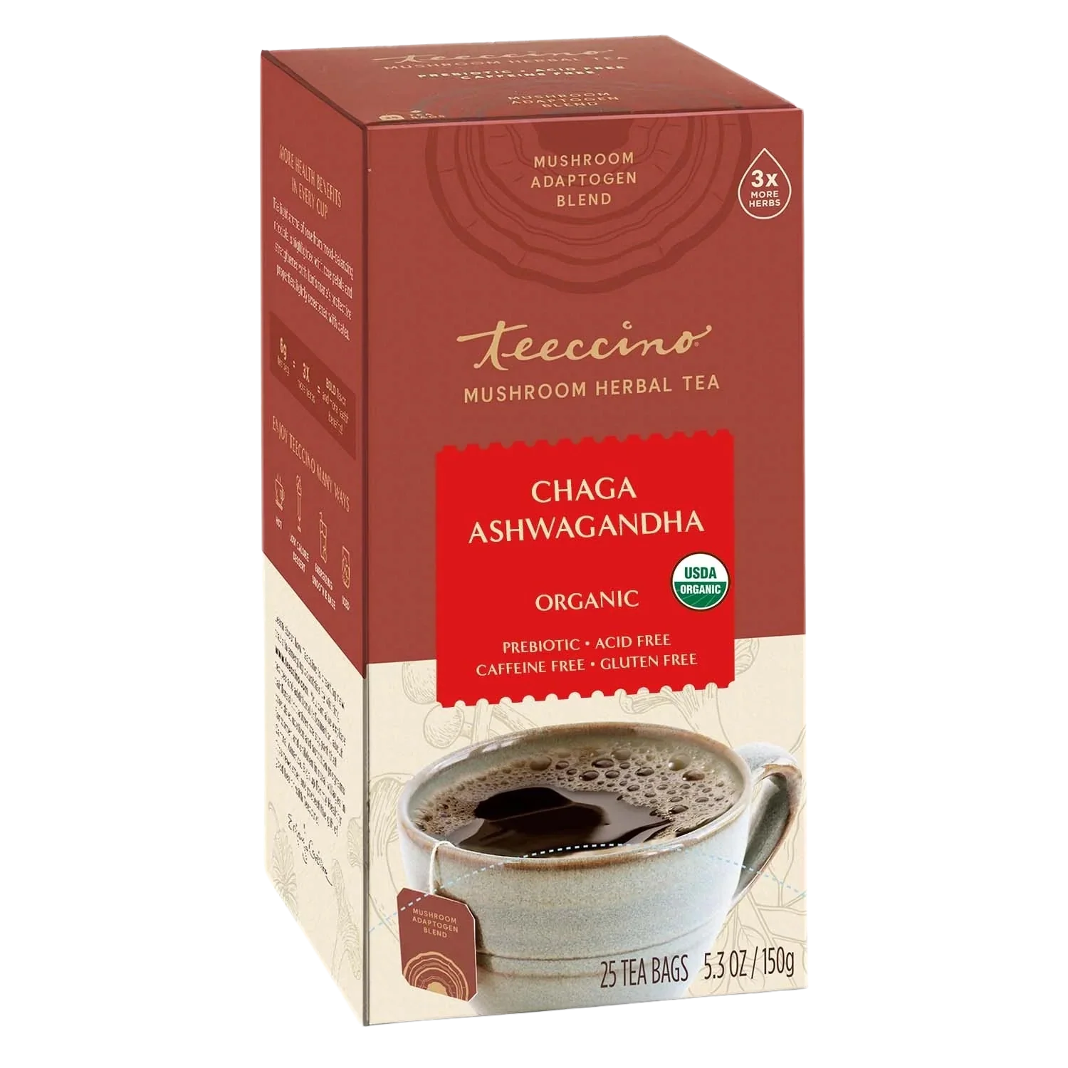 Té de Chaga Ashwagandha Butterscotch en Crema de Champiñones y Hierbas
