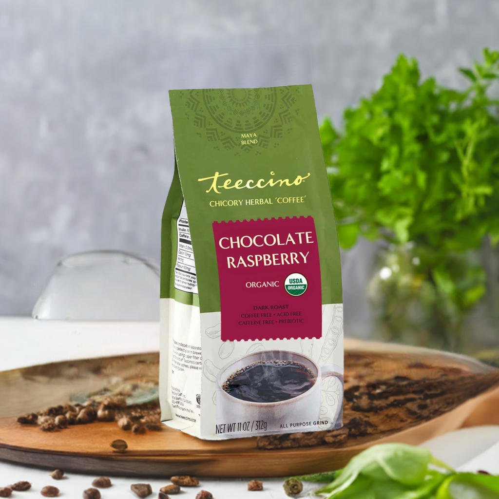 Herbal Coffee | Teeccino | Chocolate Raspberry Chicory Herbal Coffee