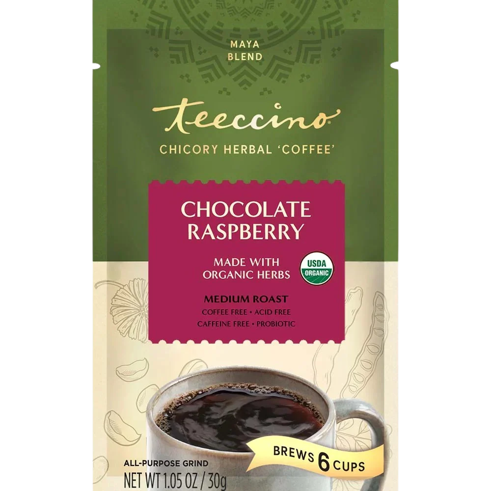 Herbal Coffee | Teeccino | Chocolate Raspberry Chicory Herbal Coffee