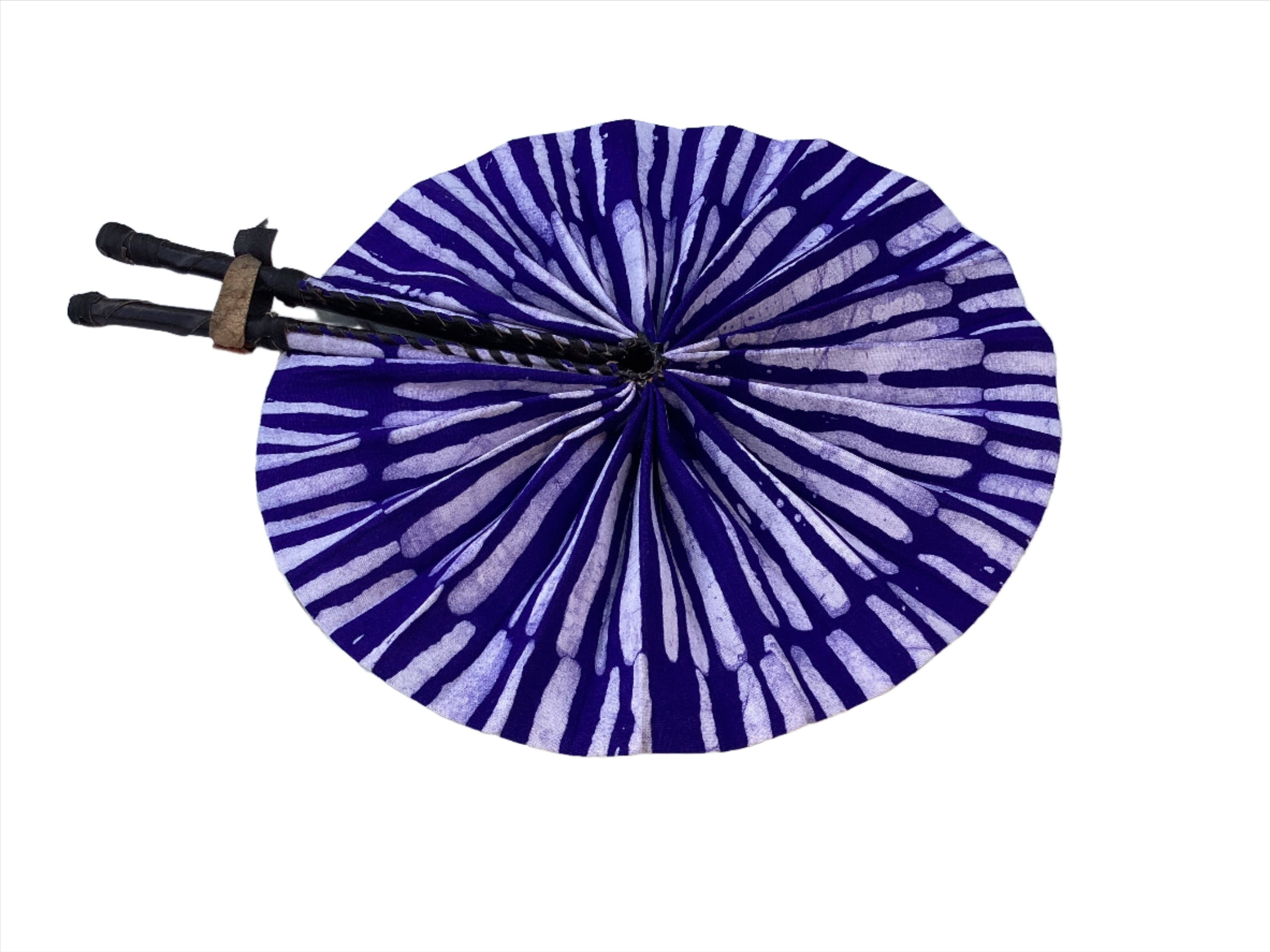 Fan | African Wax Print Fan, Handmade in Ghana