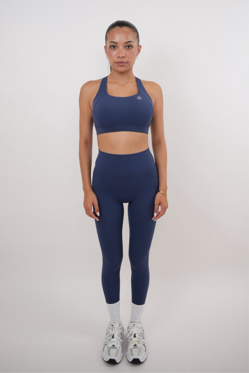 Legging de secado rápido I Am Glowing Navy Blue Butter