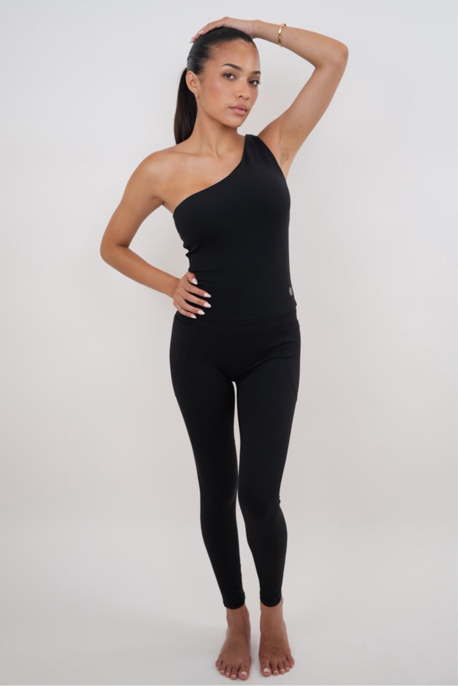 Legging Elástico Cómodo Negro "Soy Rica"
