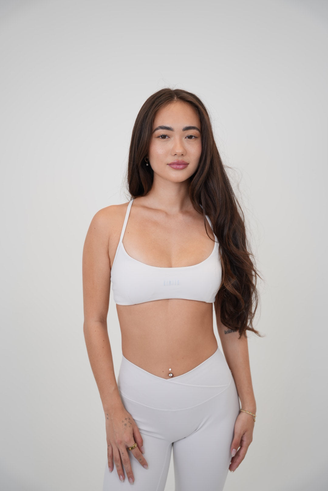 Mallas con cintura en V My Time Is Divine Lime White Sculpt