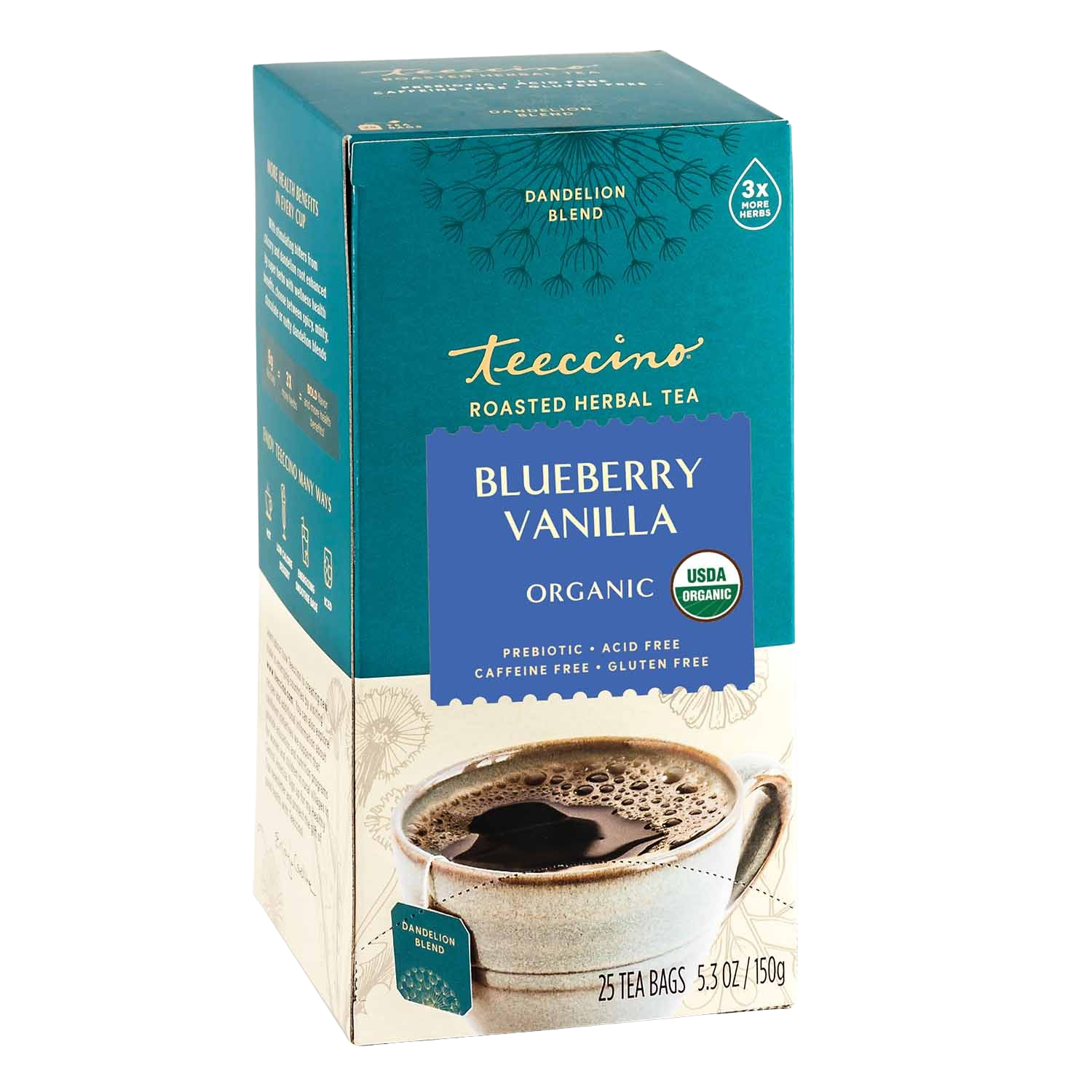 Té Herbal de Achicoria, Arándano y Vainilla