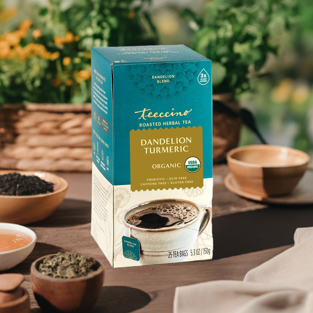 Té Herbal Asado de Diente de León y Cúrcuma
