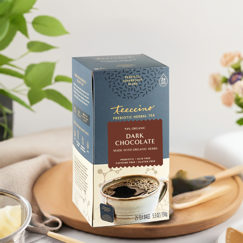 Té de Hierbas Prebiótico SuperBoost de Chocolate Negro