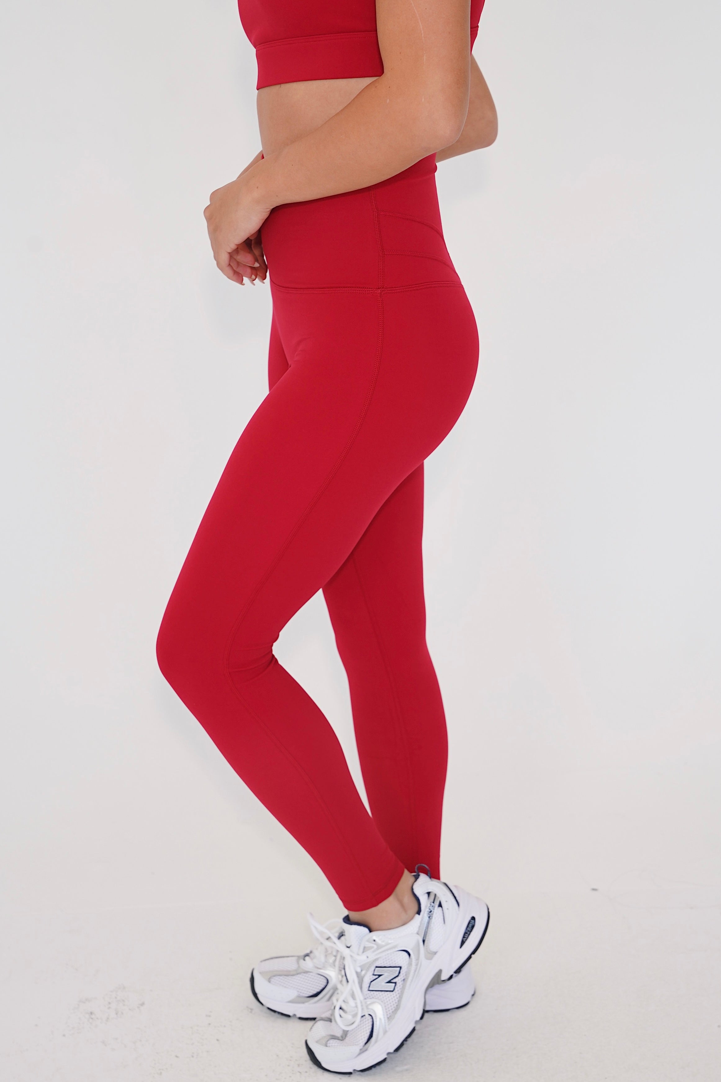 Soy la calza de yoga roja de secado rápido Beautifully Radiant