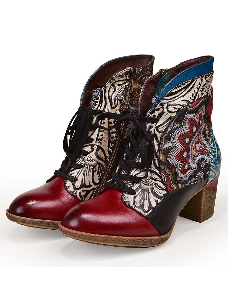 Ankle Boot | Dalia Leather Bohemian Ankle Boots