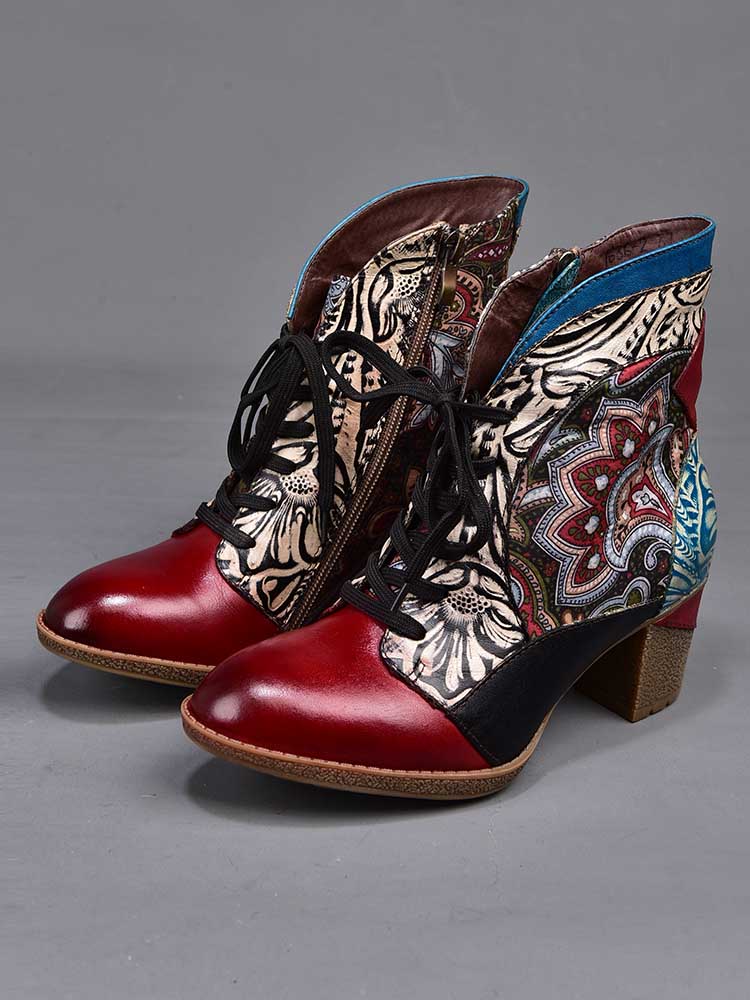 Ankle Boot | Dalia Leather Bohemian Ankle Boots