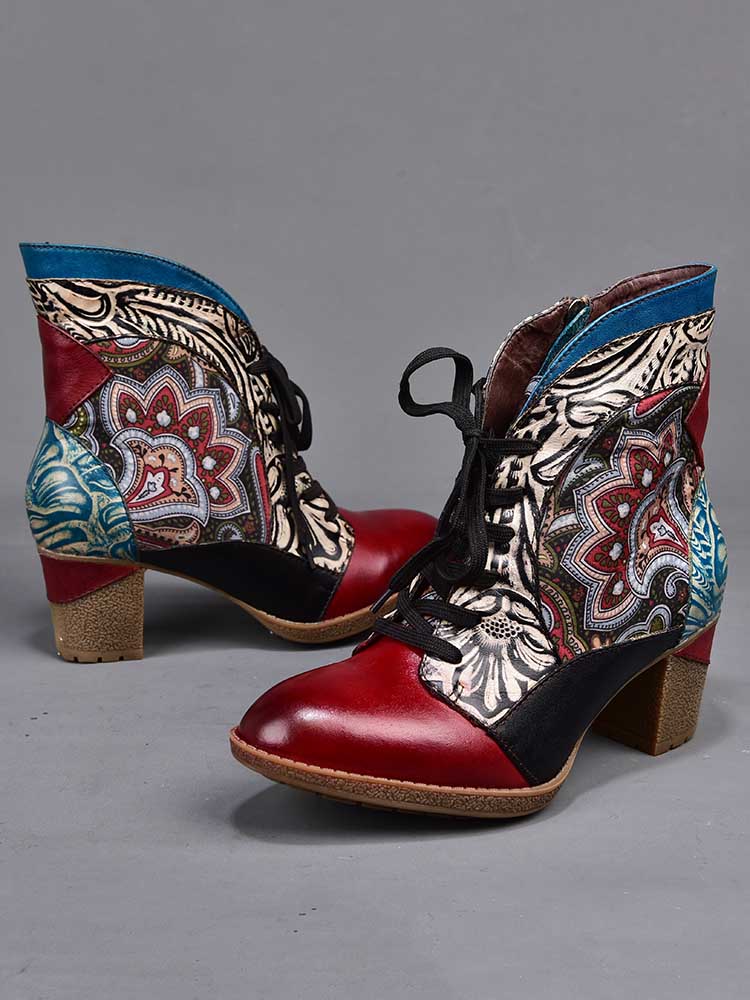 Ankle Boot | Dalia Leather Bohemian Ankle Boots