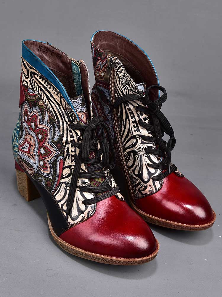 Ankle Boot | Dalia Leather Bohemian Ankle Boots