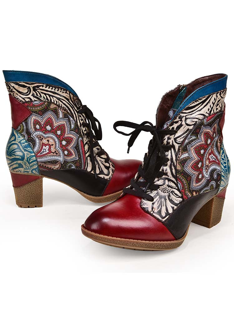 Ankle Boot | Dalia Leather Bohemian Ankle Boots
