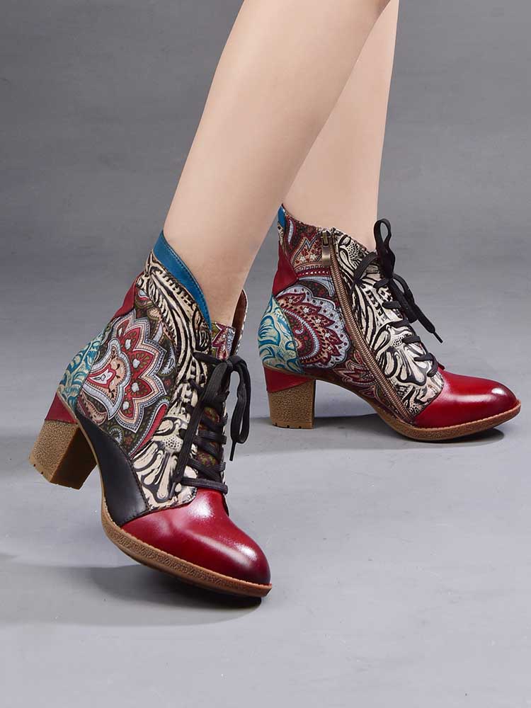 Ankle Boot | Dalia Leather Bohemian Ankle Boots