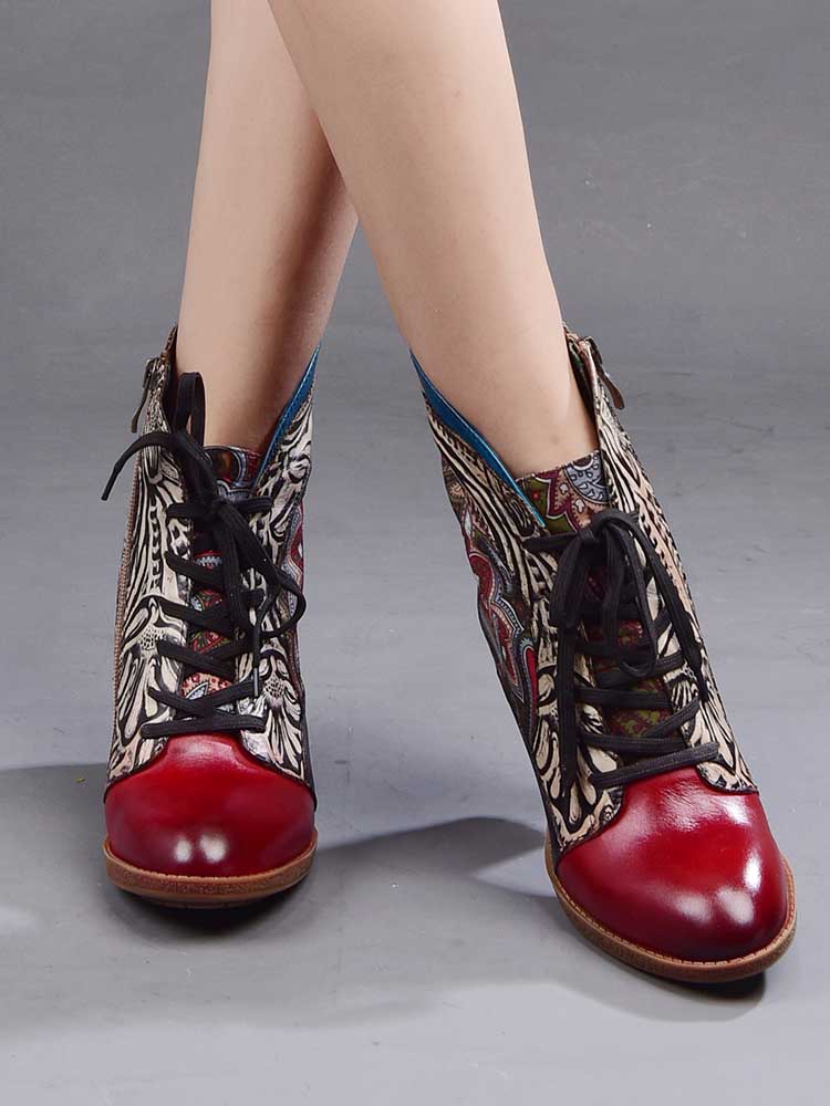 Ankle Boot | Dalia Leather Bohemian Ankle Boots