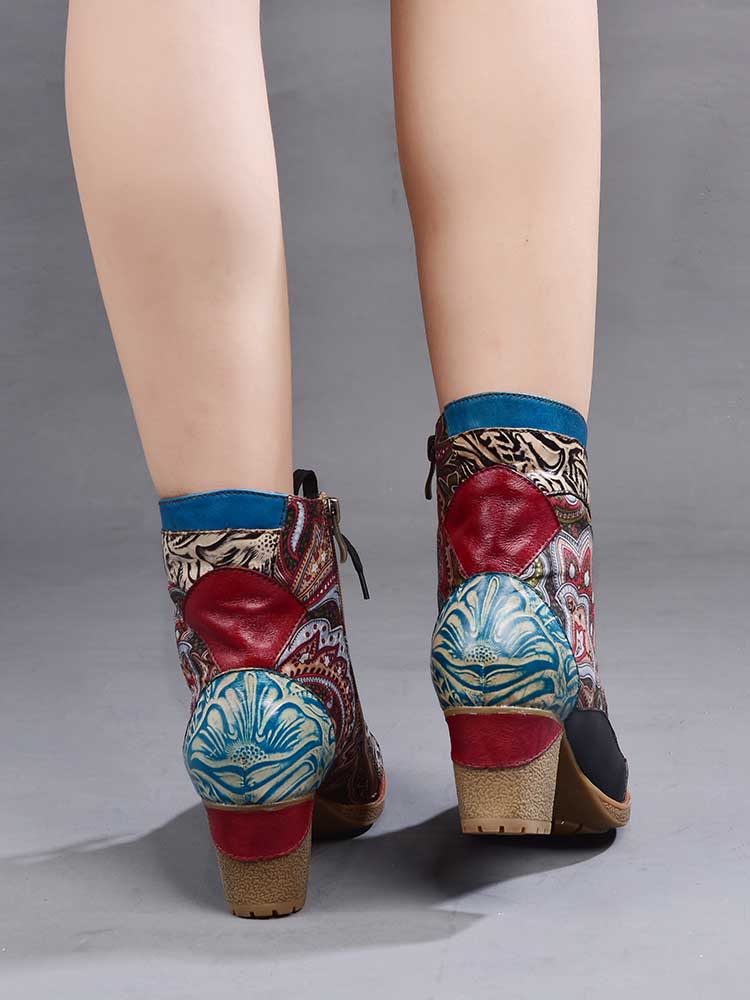Ankle Boot | Dalia Leather Bohemian Ankle Boots