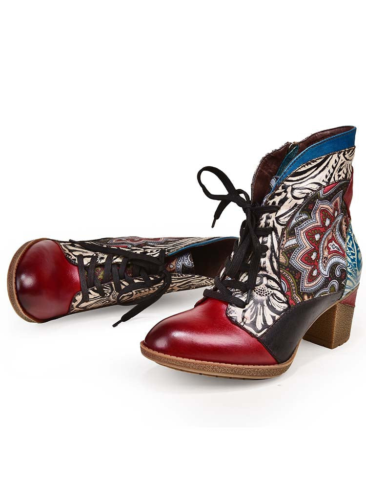 Ankle Boot | Dalia Leather Bohemian Ankle Boots