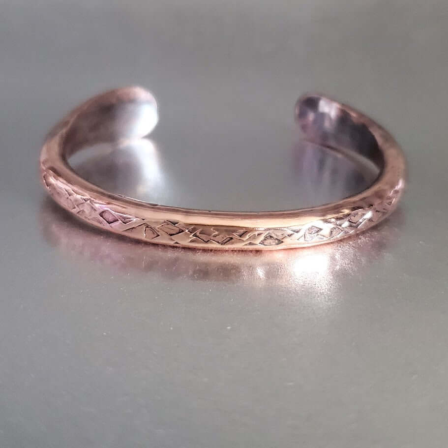 Bracelet | Handmade 2 Ounce 6 Gauge Copper Hammered Bigga