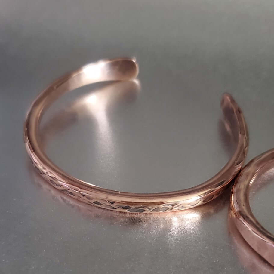 Bracelet | Handmade 2 Ounce 6 Gauge Copper Hammered Bigga