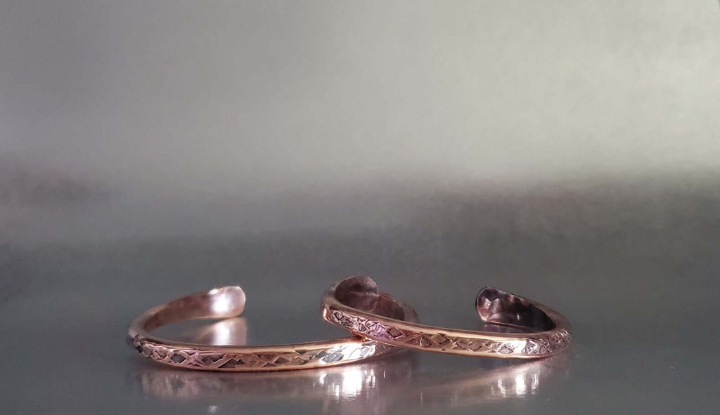Bracelet | Handmade 2 Ounce 6 Gauge Copper Hammered Bigga