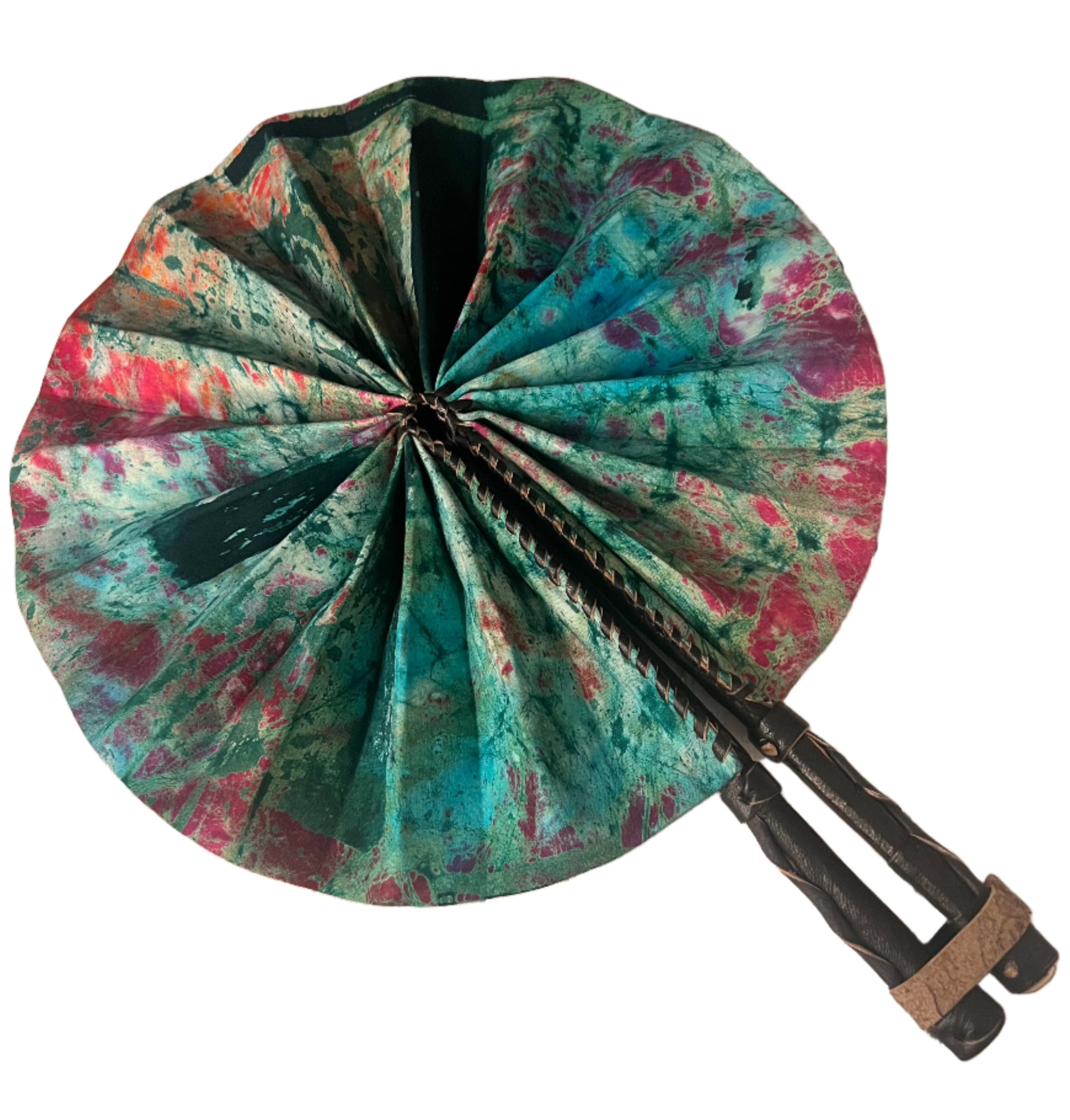 Fan | African Wax Print Fan, Handmade in Ghana