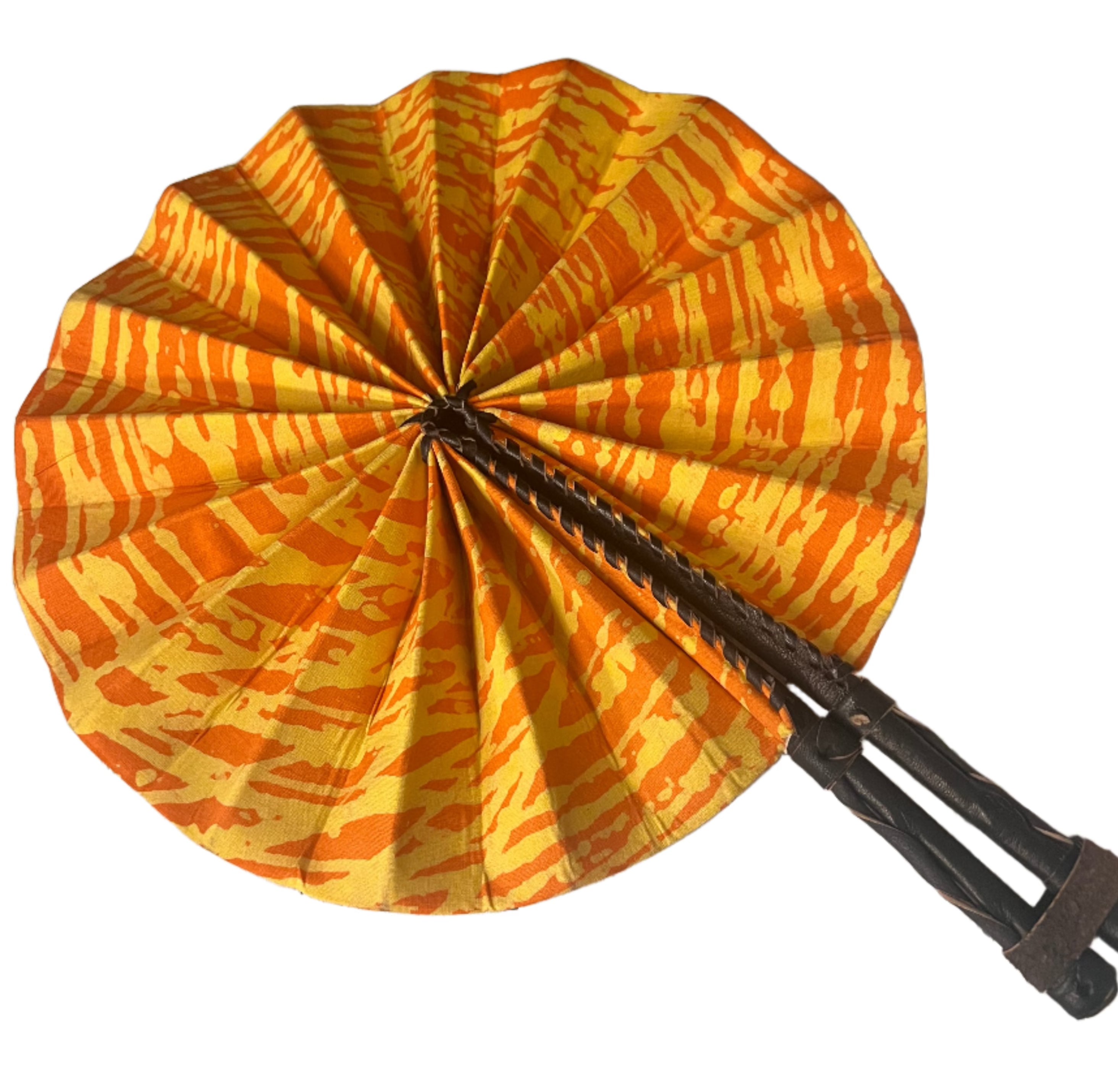 Fan | African Wax Print Fan, Handmade in Ghana