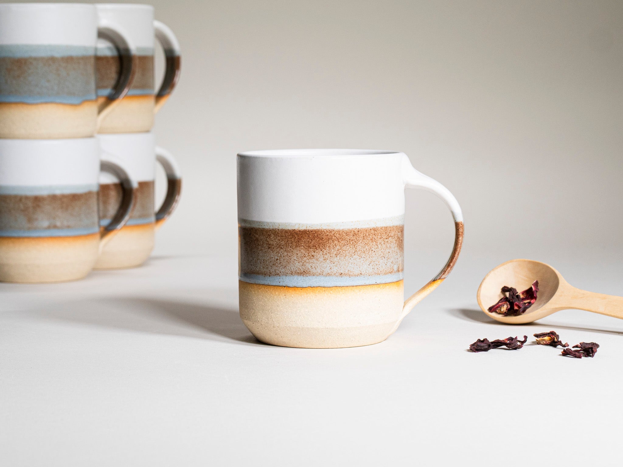 Tea | Ceramic Coffee Tea Mug with Handle Brown