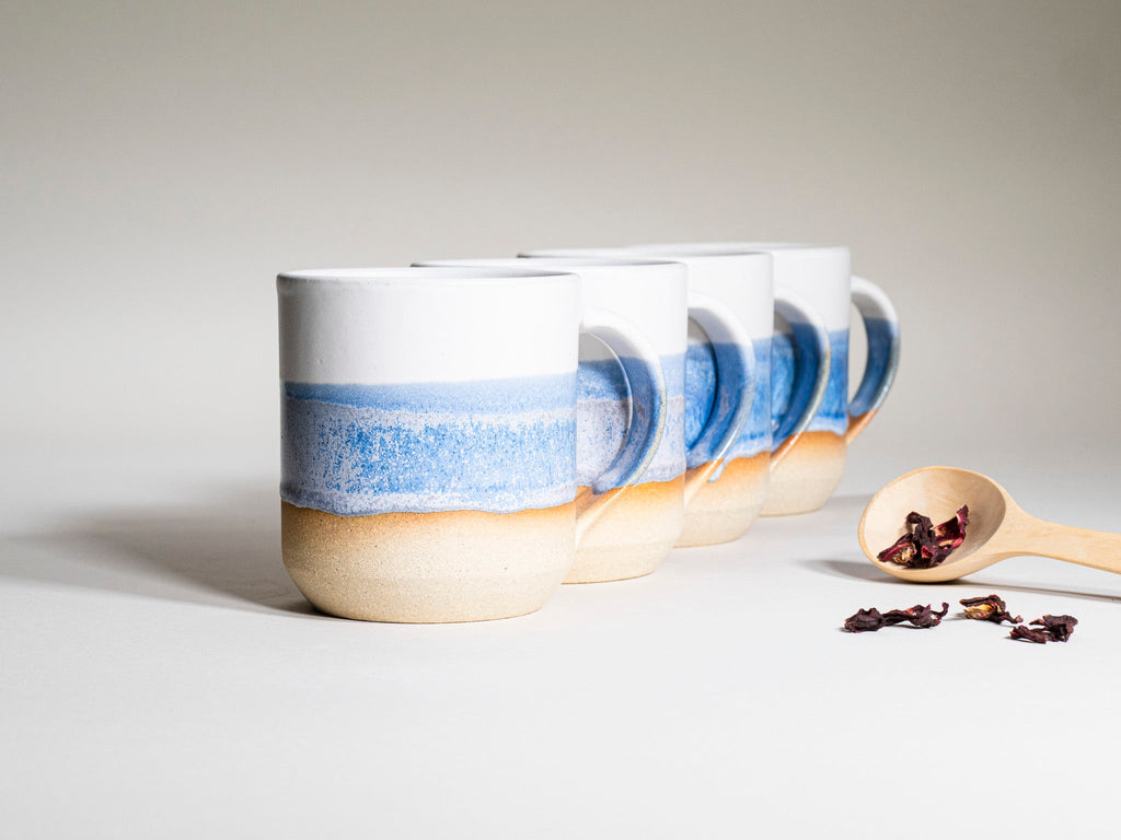 Tea | Ceramic Coffee Tea Mug with Handle Blue