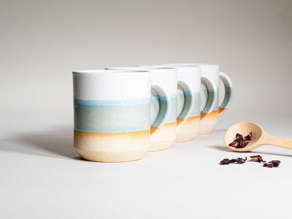 Tea | Ceramic Coffee Tea Mug with Handle Light Blue