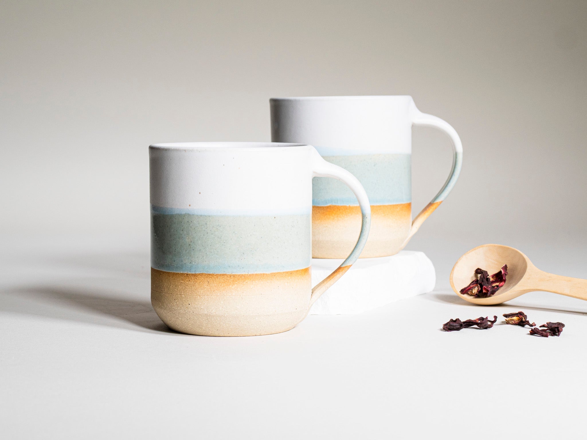 Tea | Ceramic Coffee Tea Mug with Handle Light Blue