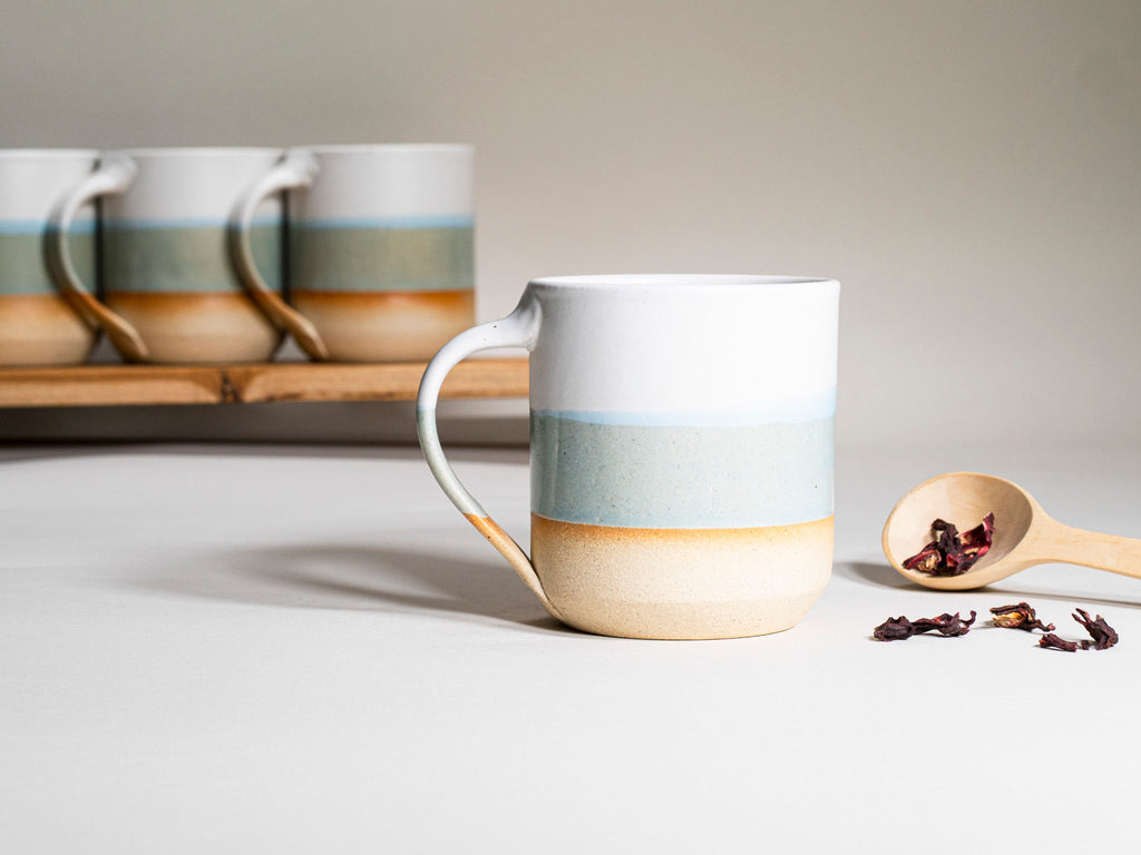 Tea | Ceramic Coffee Tea Mug with Handle Light Blue