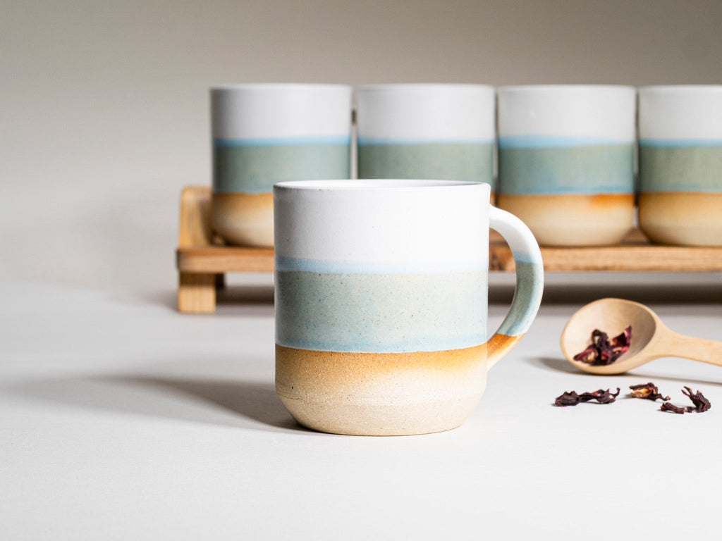 Tea | Ceramic Coffee Tea Mug with Handle Light Blue