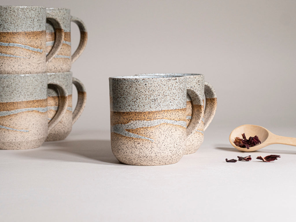 Tea | Ceramic Coffee Tea Mug Speckled Blue
