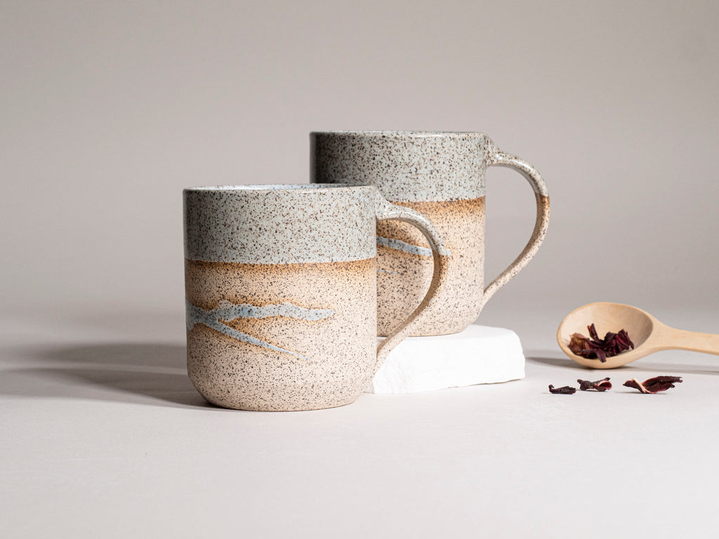 Tea | Ceramic Coffee Tea Mug Speckled Blue