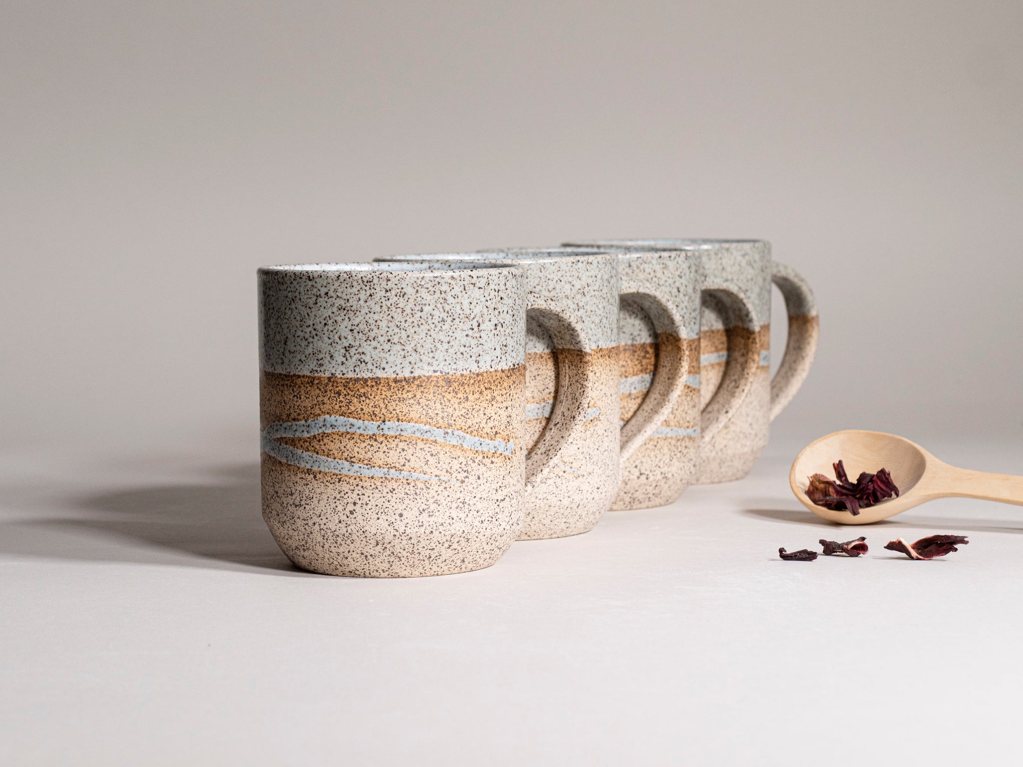Tea | Ceramic Coffee Tea Mug Speckled Blue