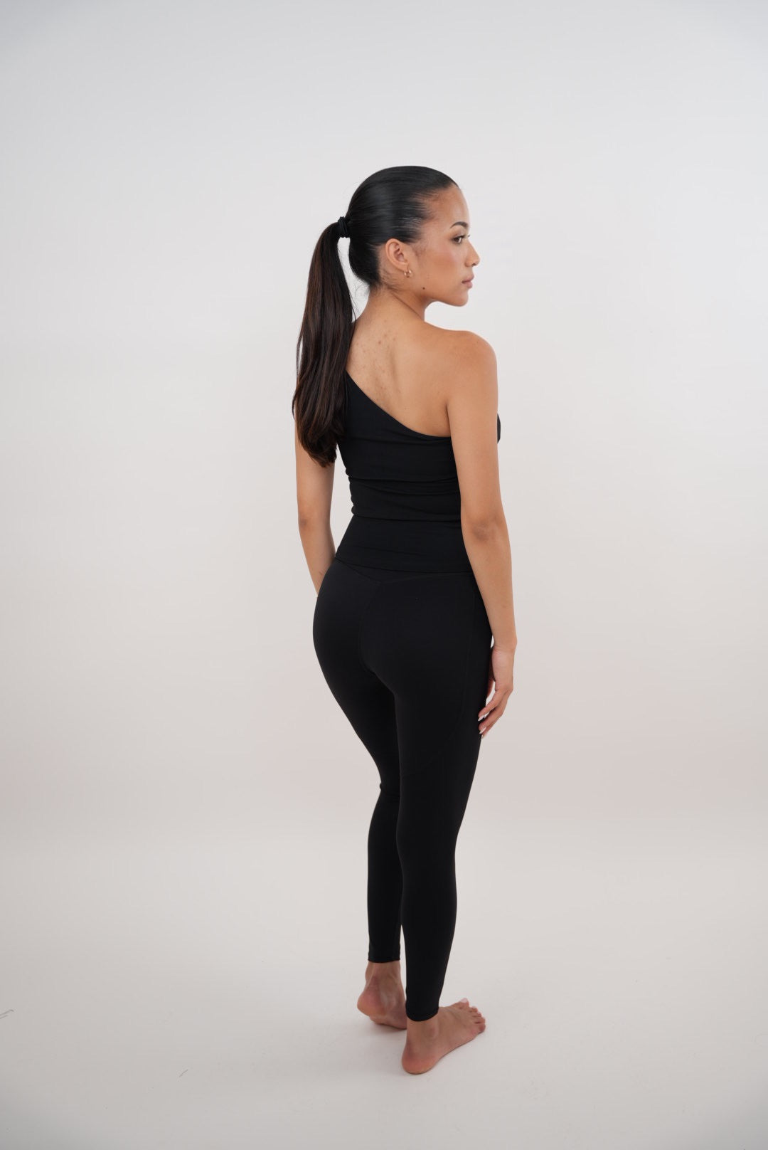 Legging Elástico Cómodo Negro "Soy Rica"