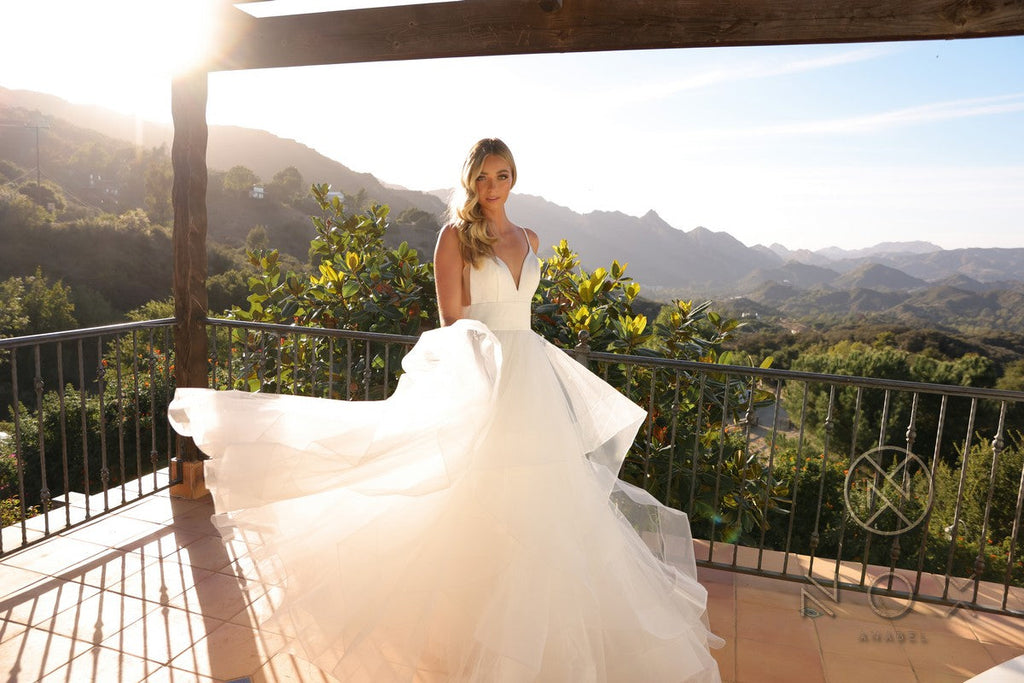 Wedding Dress | Nox Anabel Je997 Long Sleeveless Layered