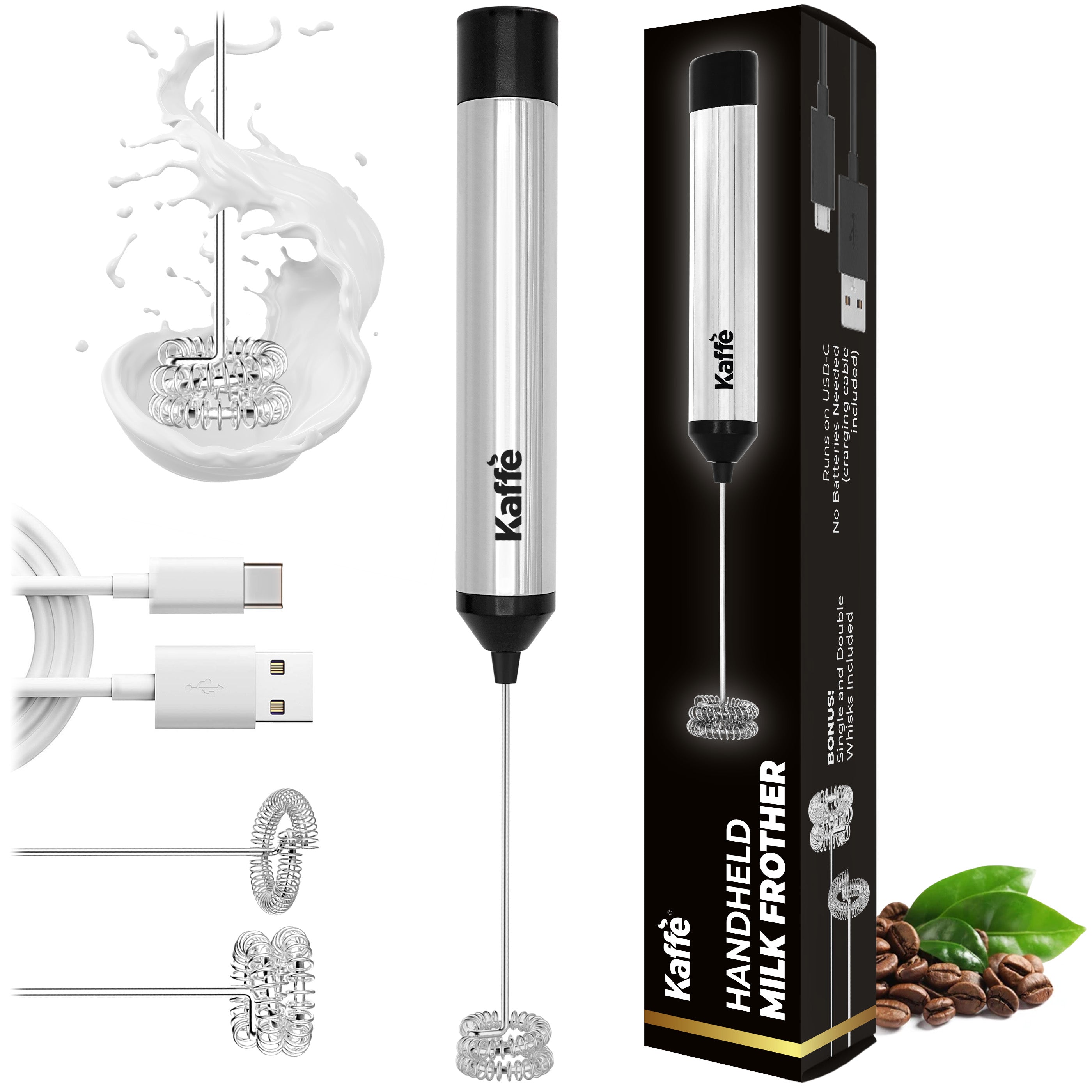 Milk Frother | Handheld Milk Frother (usb Rechargeable), Kf6022ns