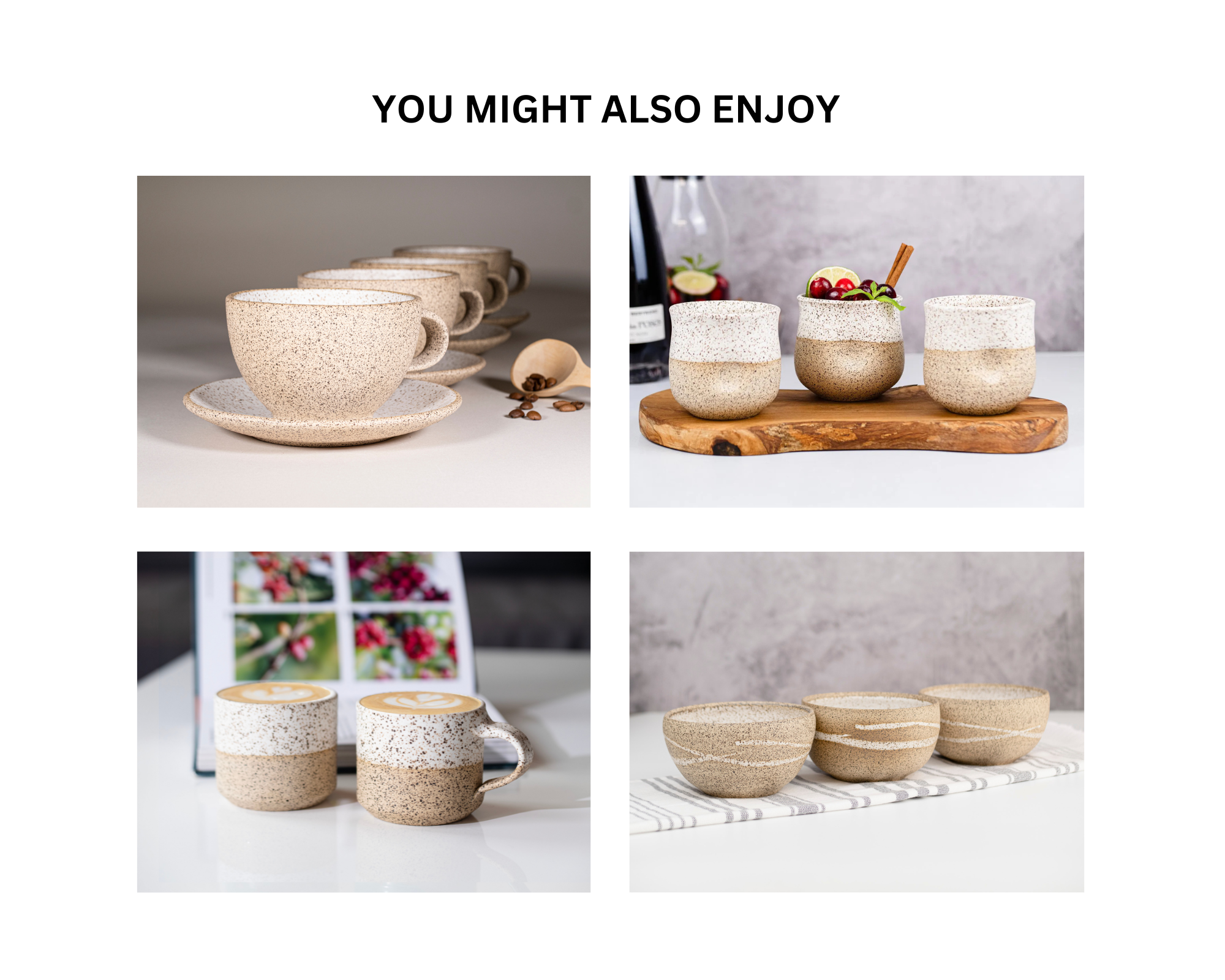 Tea | Ceramic Coffee Tea Mug with Handle Speckled Blue