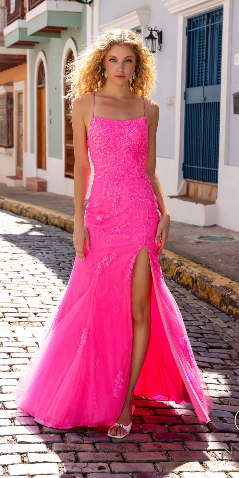 Nox Anabel P1401 Long Fitted Square Neck Tulle Skirt Slit Dress is a formal dress for prom, red carpet, formal events. It features tulle corset lace-up tie back styling and a polished formalwear look suited for Honey Badger Books shoppers selecting special-occasion apparel.