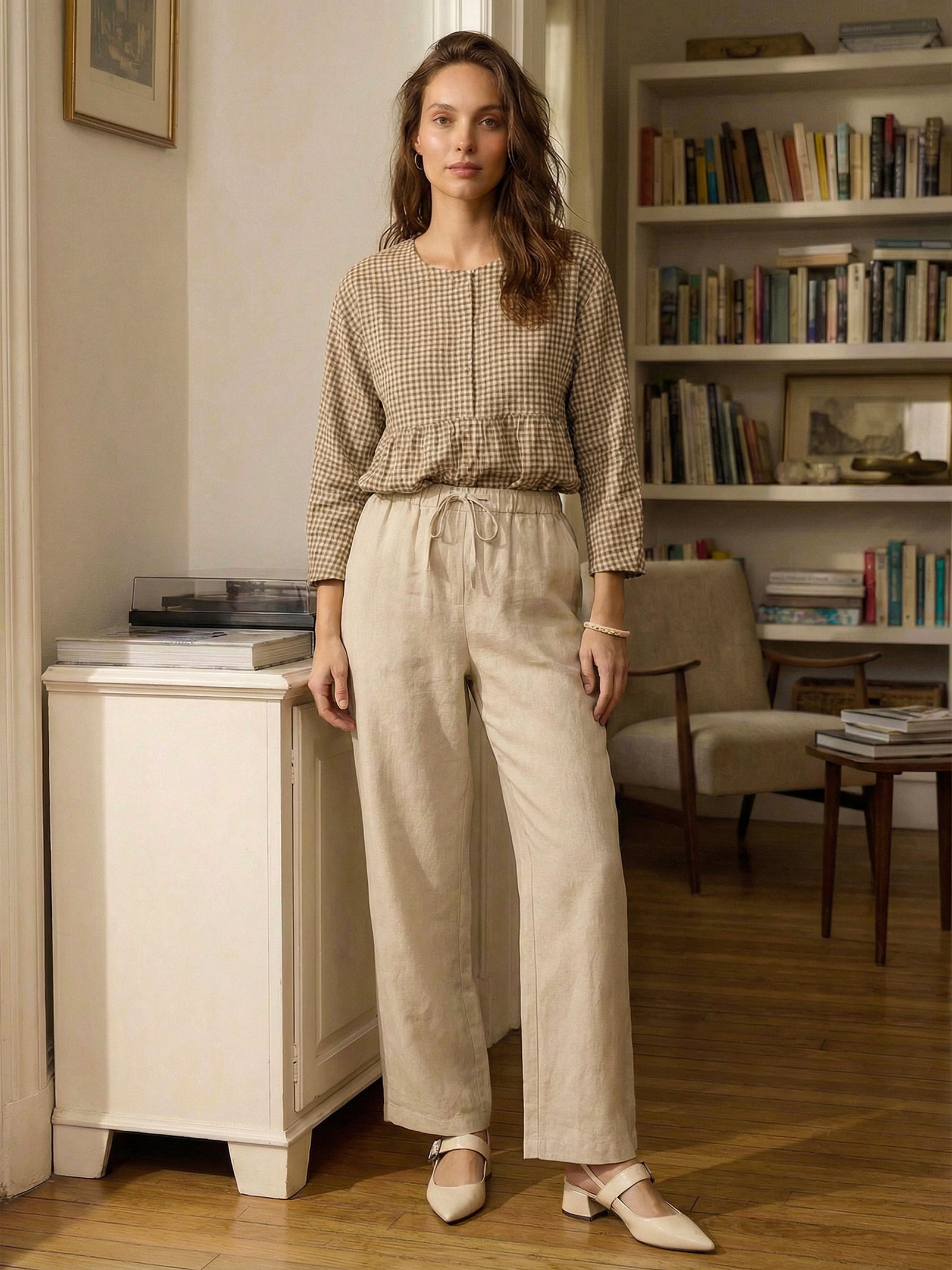 100 Linen Classic Pants Lyon