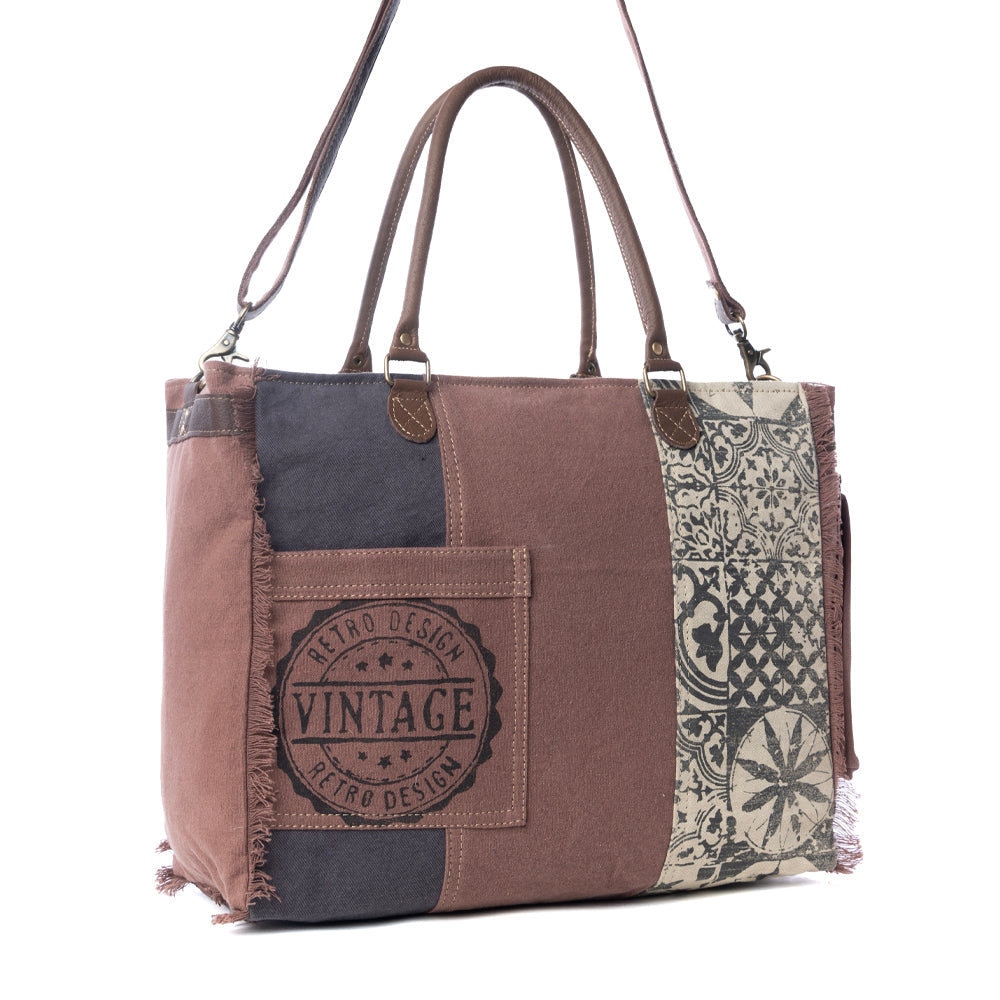 Bag | Retro Print Weekender Bag