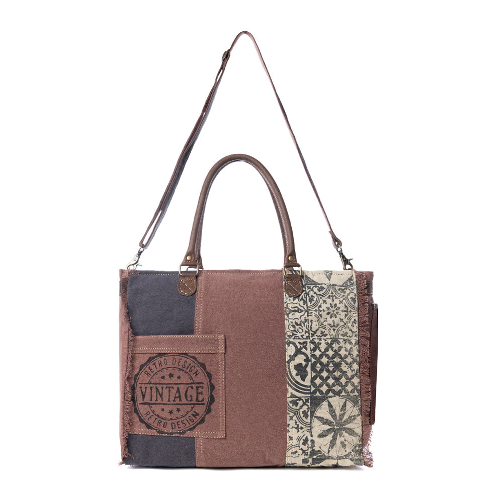 Bag | Retro Print Weekender Bag