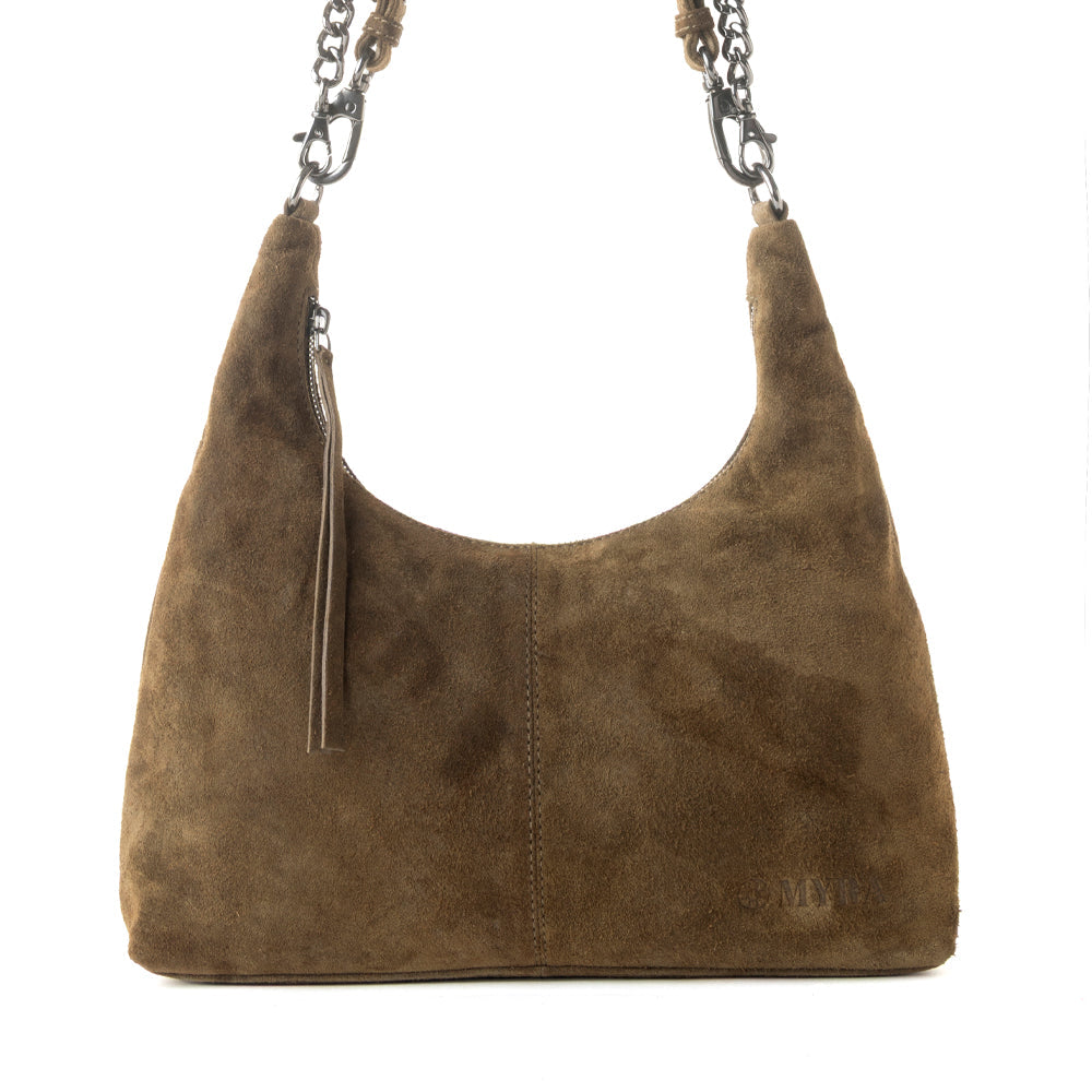 Leather & Hair on Bag | Myra Juniper Trail Genuine Suede Bag for Women