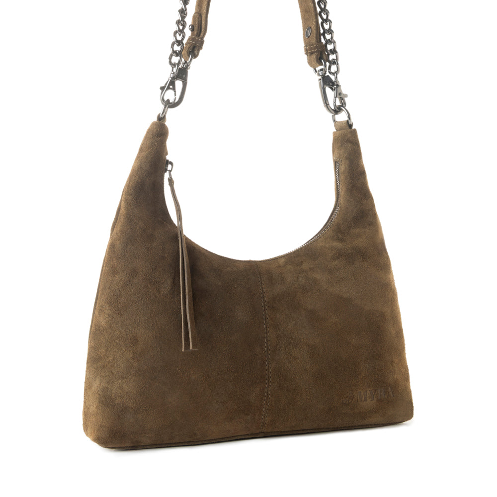 Leather & Hair on Bag | Myra Juniper Trail Genuine Suede Bag for Women