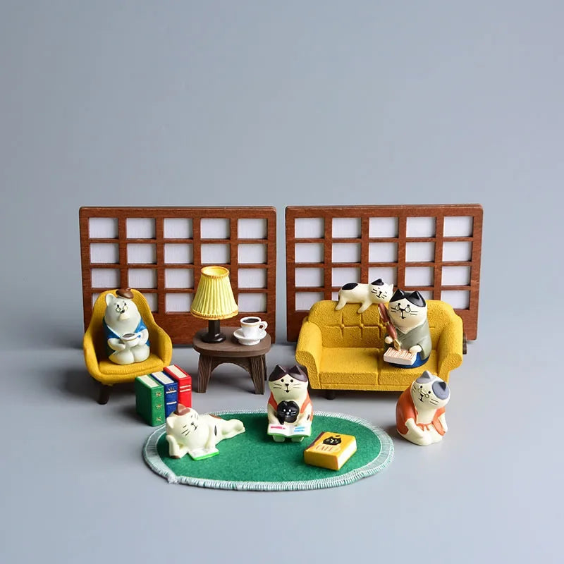 Minitures | Zakka Miniatures Study Bookcase Home Decor Cute Cartoon