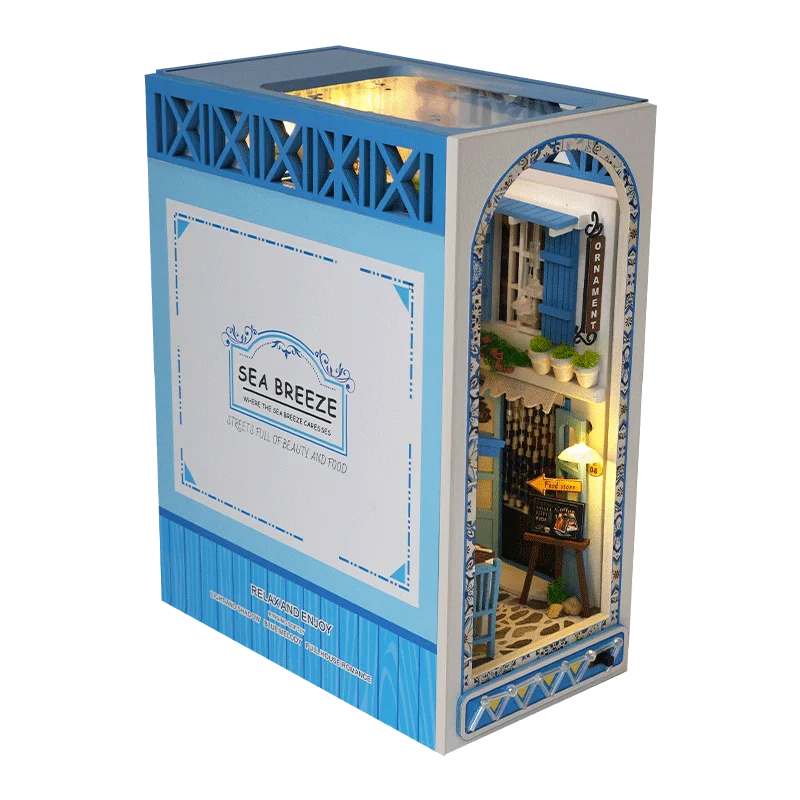 Bookshelf Decor | 1pc,diy Book Nook Kit,assembly Model Kit,bookshelf Decor,home Decor